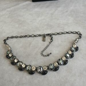 Elegant Black and Silver Necklace